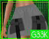 [G] Strap Shorts Grey