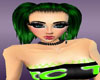 CS Lilly Green Rave Hair