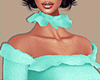 Ruffles|Turquoise Dress