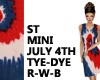 ST MINI JULY 4 TYE-DYE