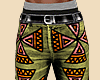 African Orange Pants