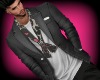 Casual Suit Gray / Pink