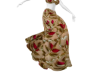beige red lehenga