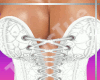 [T] White Corset Bra