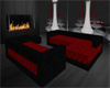 ~DR~ Black and Red Couch