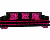 !PINK AND BLACK COUCH!