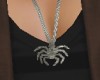 Silver spider medallion
