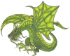 large green dragon