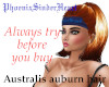 Australis auburn hair
