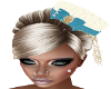 Teal/Cream Elsa Hat/Hair