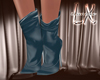 Booties Matte Blue