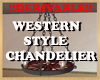 western style chandelier