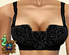 Heart Lace Bandeau Black