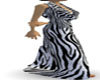 S_Zebra Cowl Dress
