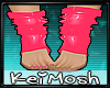 Kei|Pink Pvc Socks