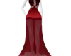 two tone red gown