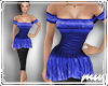 !Peplum Top Blue + Skirt
