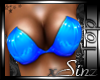 {S} BLUE PVC BRA