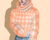 ♡ orange crop sweater
