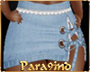 P9)ABS" Denim Lace Skirt
