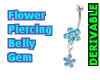 Flower Piercing Belly