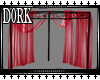 |D| Red Corner Curtains