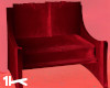1K Red Velvet  Arm Chair