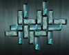 Teal wall Candles 