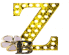 B♛|Gold Sign Letter Z