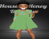 Girls Green Dino Romper