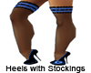 Heels w/Stocking Blue