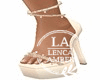 Beige gold heels