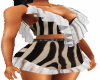 Zebra Ruffle Top