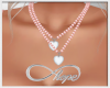 Heart Necklace CoralPink