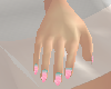 pink and teal nails