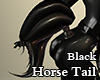 Rubber Horse Tail Black