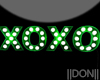 GREEN XOXO LAmps