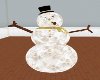 Gold and White Snowman