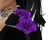 Shoulder Roses Purple L