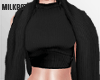 Black Shoulder Sweater