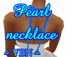 Pearl necklace blue