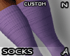 !A Purple Thigh Socks