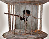 old rusted dance cage