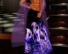 aces purple flame robe