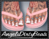 Rose tattoo pink sandal
