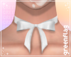 â¡ bow choker | white