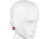 cc earrings red