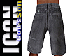 ICON Grey Cords Shorts