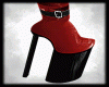 Red Latex Boots