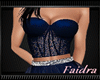 Dark blue gown